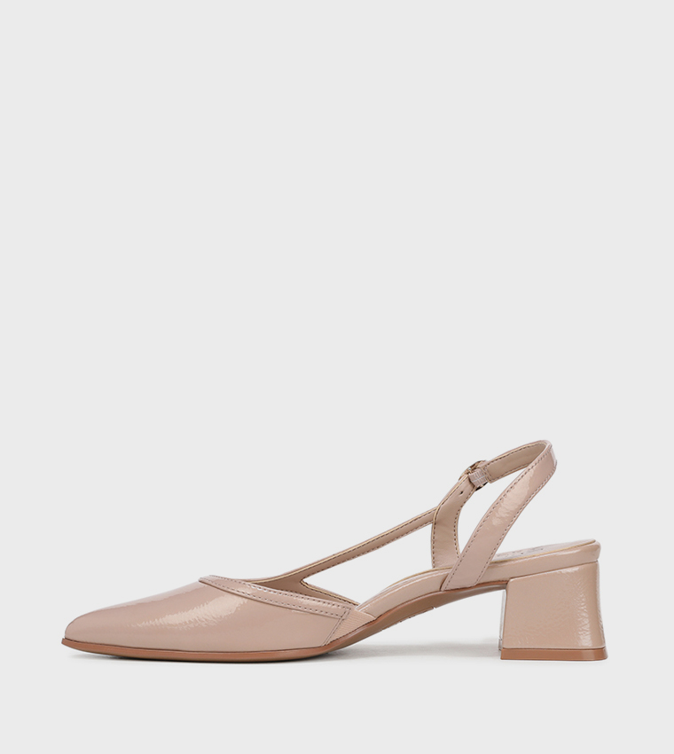 MILA Pointed Toe Block Heel Pumps