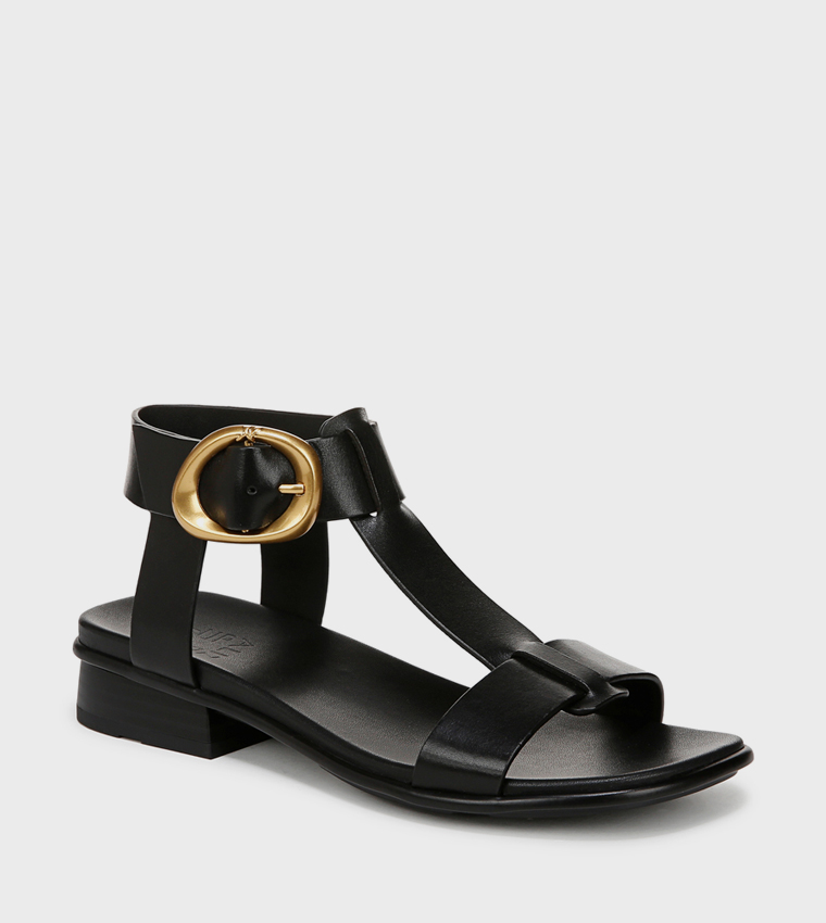 NABRANDY Ankle Strap Low Heel Sandals