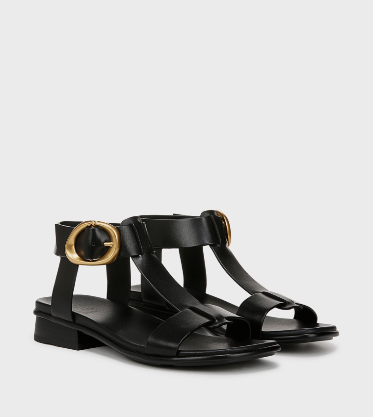 NABRANDY Ankle Strap Low Heel Sandals