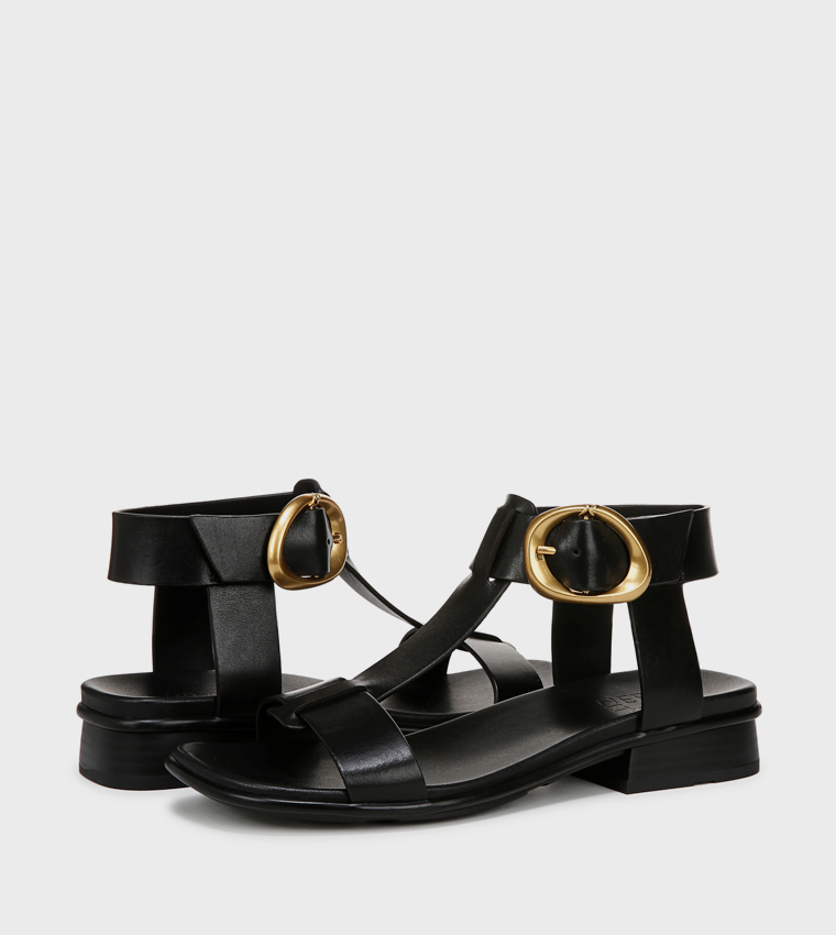 NABRANDY Ankle Strap Low Heel Sandals