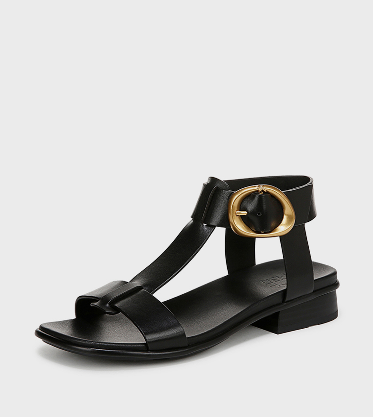 NABRANDY Ankle Strap Low Heel Sandals
