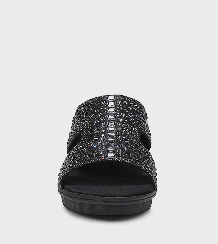 ROMIA Embellished Wedge Sandals