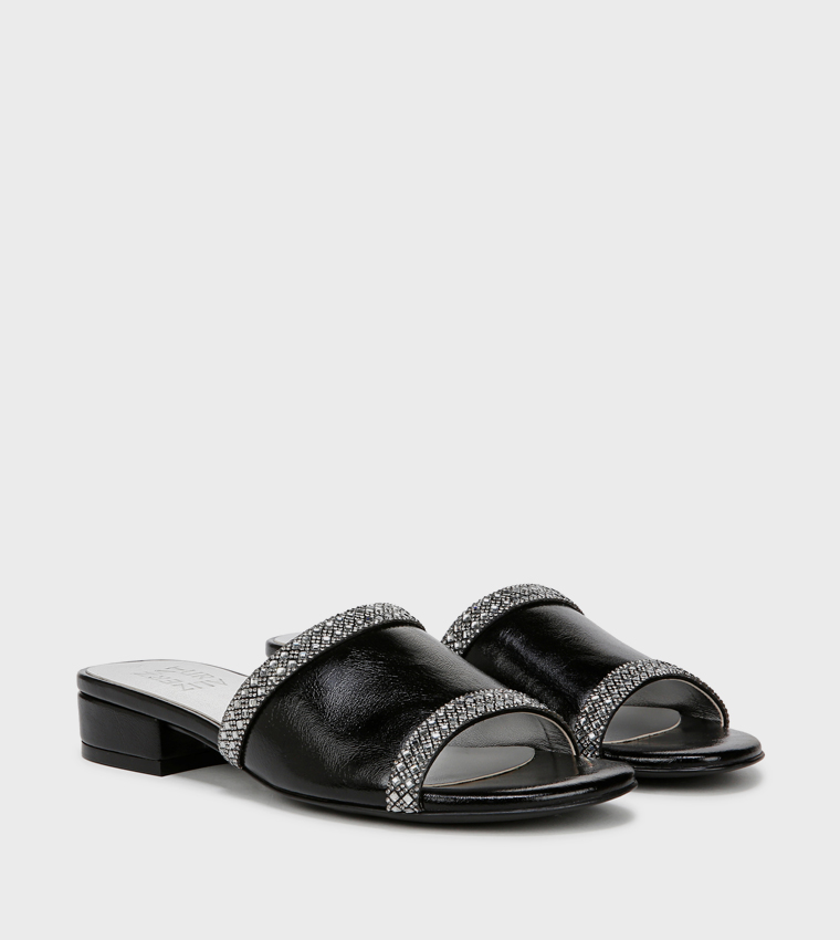NAMINA Embellished Low Heel Sandals