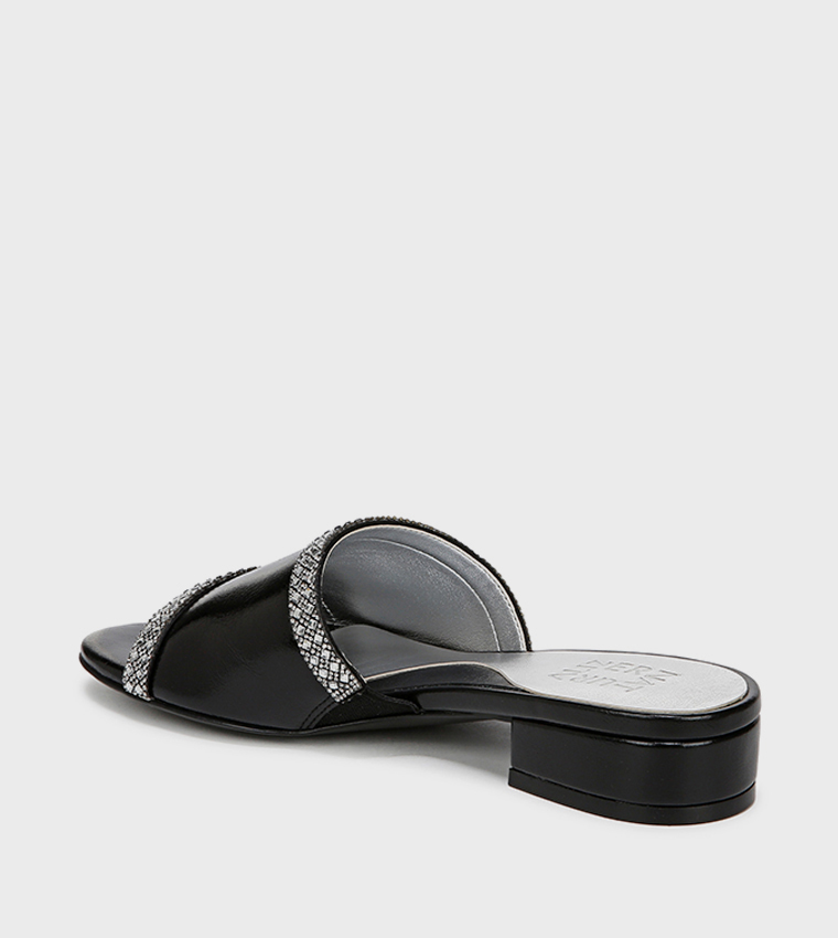 NAMINA Embellished Low Heel Sandals