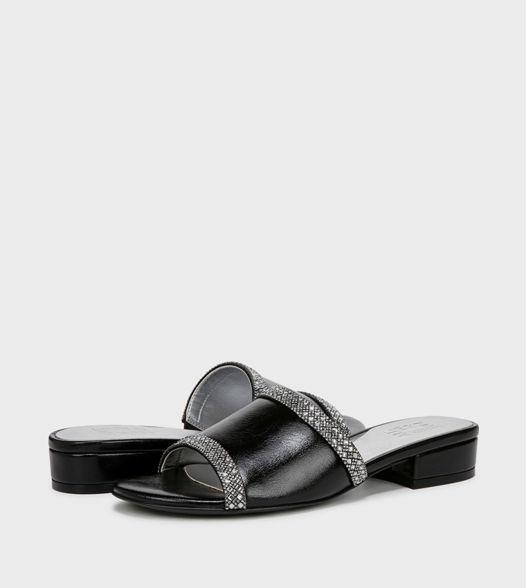 NAMINA Embellished Low Heel Sandals
