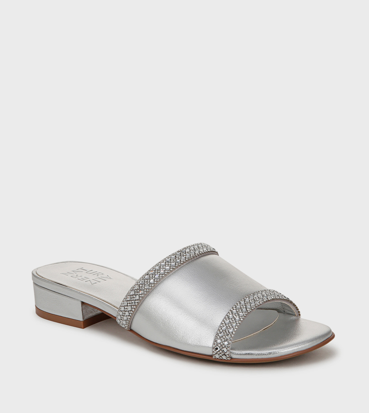 NAMINA Embellished Low Heel Sandals