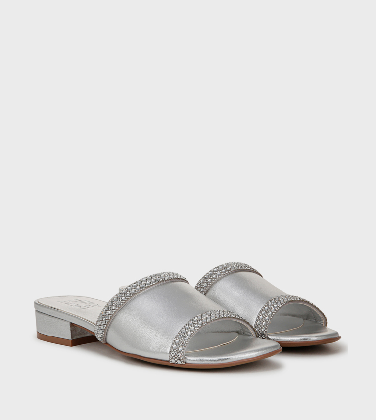 NAMINA Embellished Low Heel Sandals
