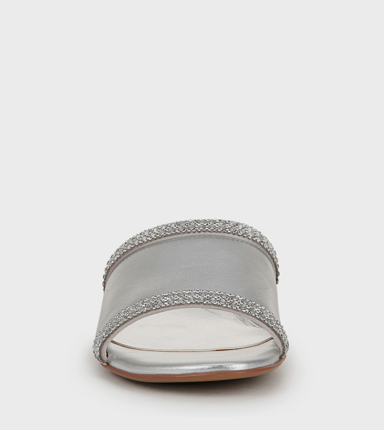 NAMINA Embellished Low Heel Sandals