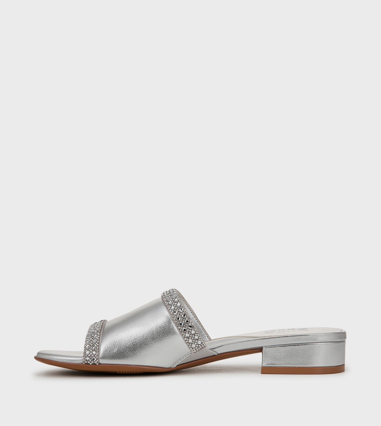 NAMINA Embellished Low Heel Sandals