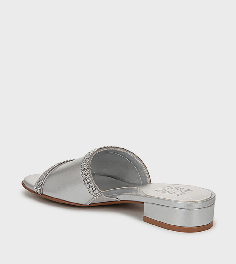 NAMINA Embellished Low Heel Sandals
