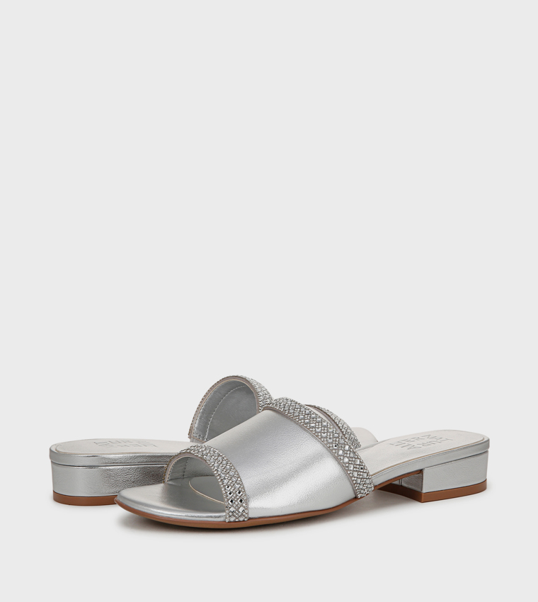 NAMINA Embellished Low Heel Sandals