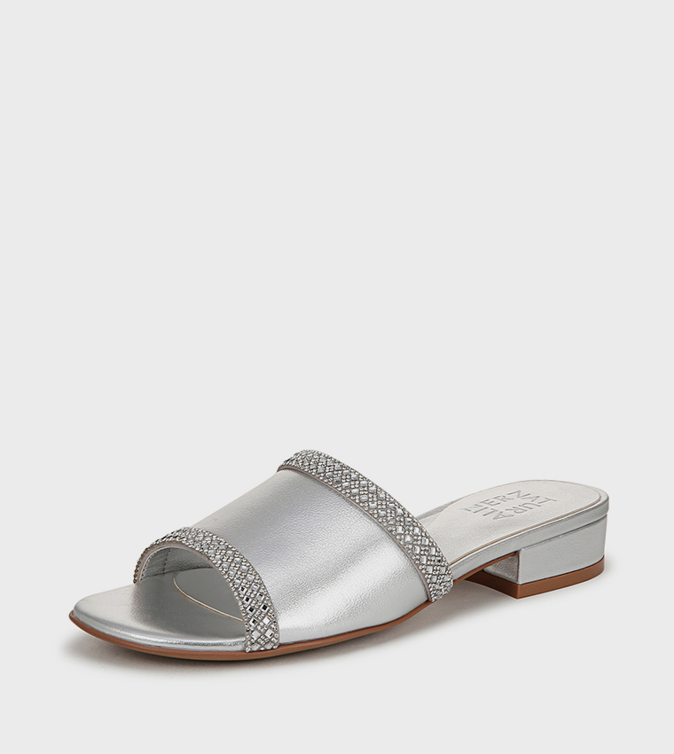 NAMINA Embellished Low Heel Sandals