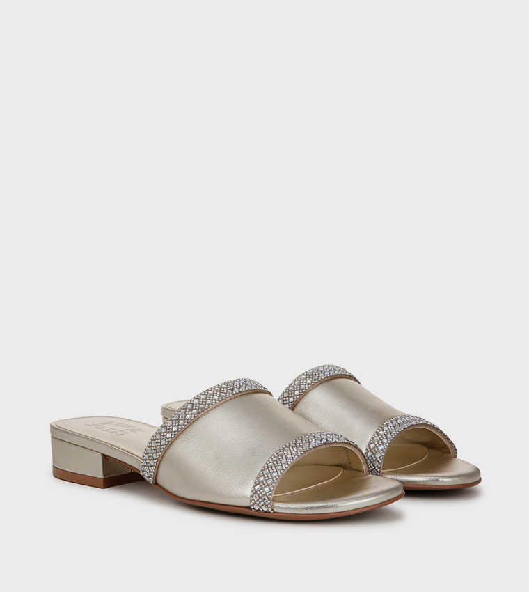 NAMINA Embellished Low Heel Sandals