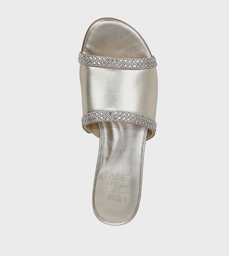 NAMINA Embellished Low Heel Sandals