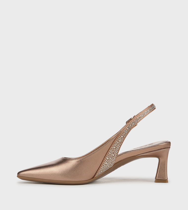 NATANSY3 Embellished Slingback Pumps
