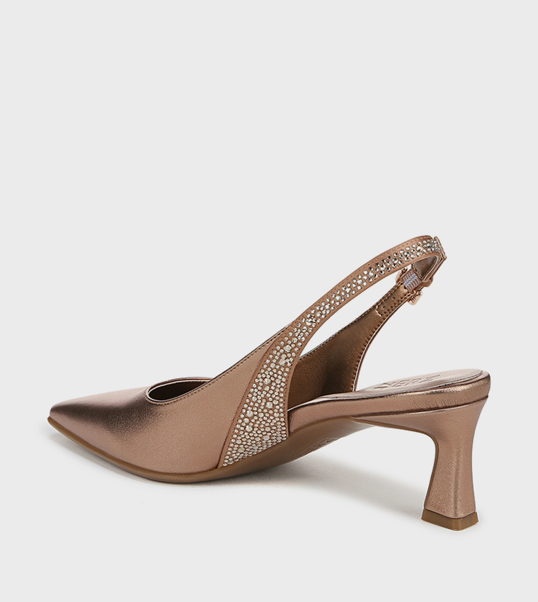 NATANSY3 Embellished Slingback Pumps