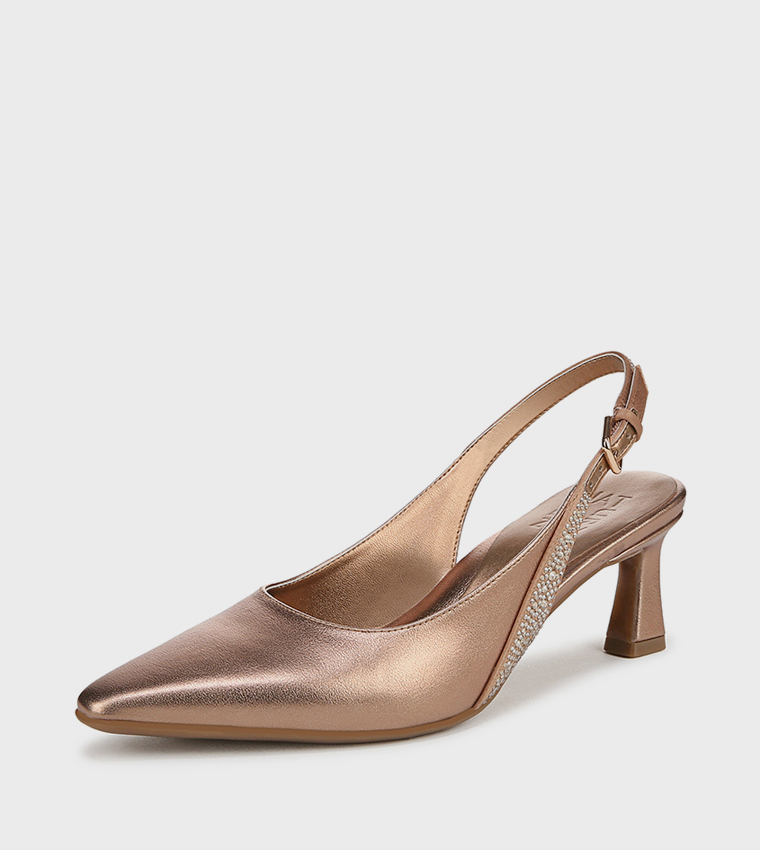 NATANSY3 Embellished Slingback Pumps