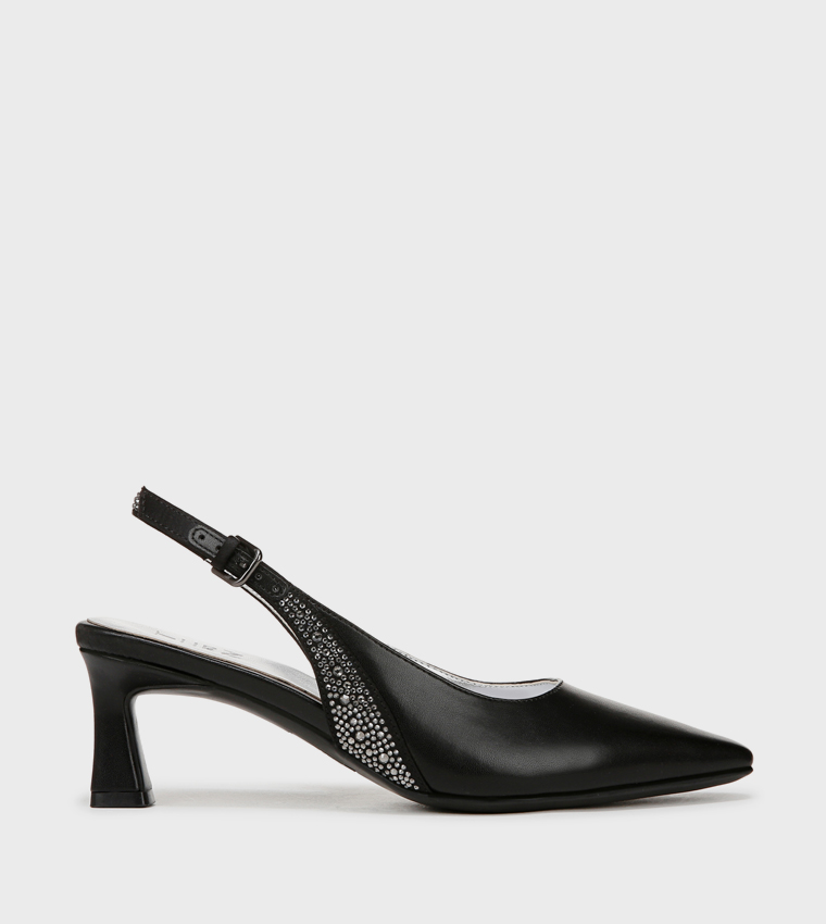 NATANSY3 Embellished Slingback Pumps