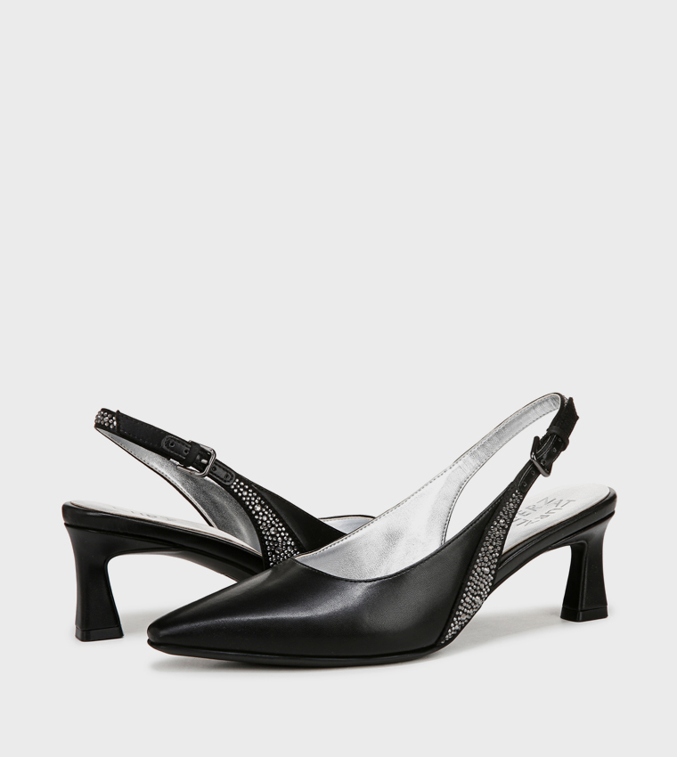 NATANSY3 Embellished Slingback Pumps
