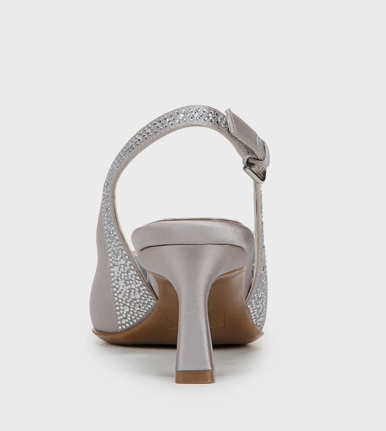NATANSY3 Embellished Slingback Pumps