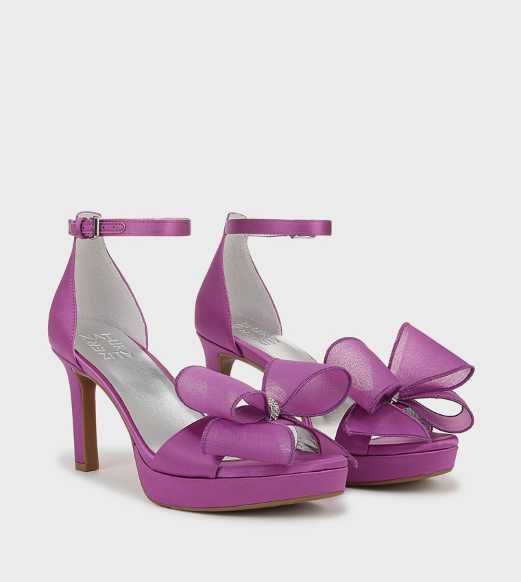 NAALWAYS Bow Detail D'Orsay Sandals