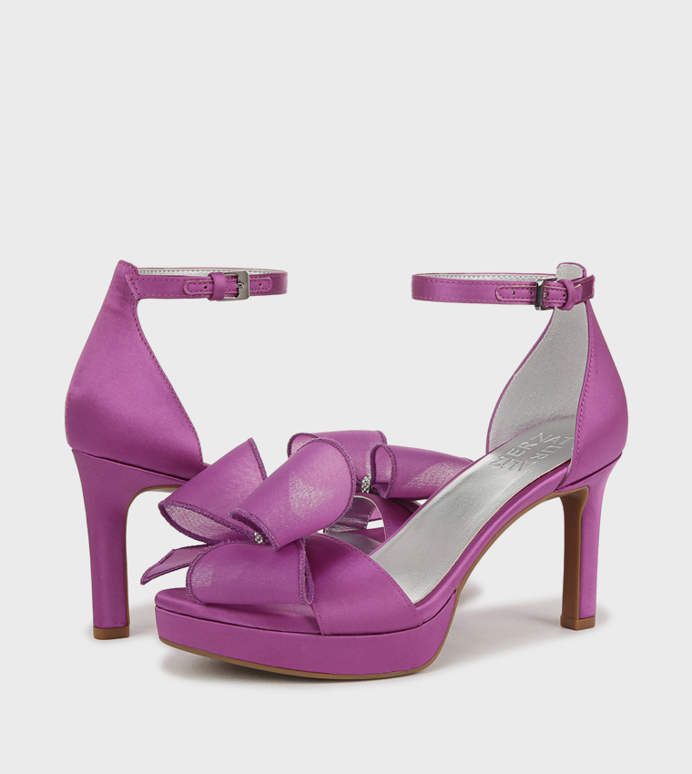 NAALWAYS Bow Detail D'Orsay Sandals