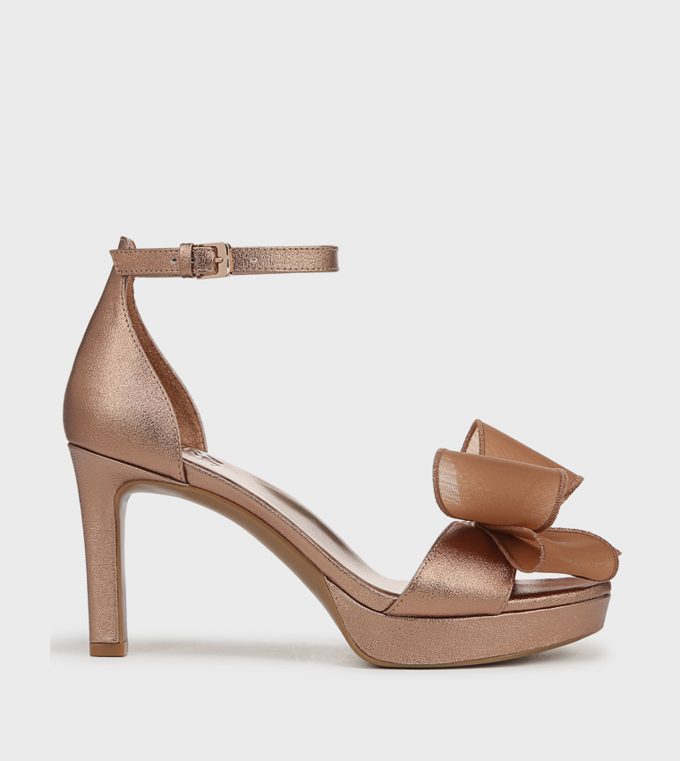 NAALWAYS Bow Detail D'Orsay Sandals