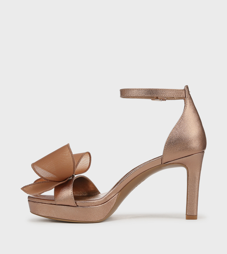NAALWAYS Bow Detail D'Orsay Sandals