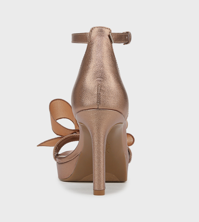 NAALWAYS Bow Detail D'Orsay Sandals