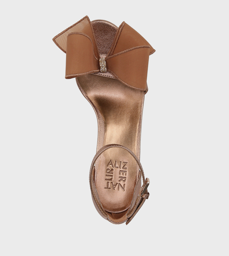 NAALWAYS Bow Detail D'Orsay Sandals
