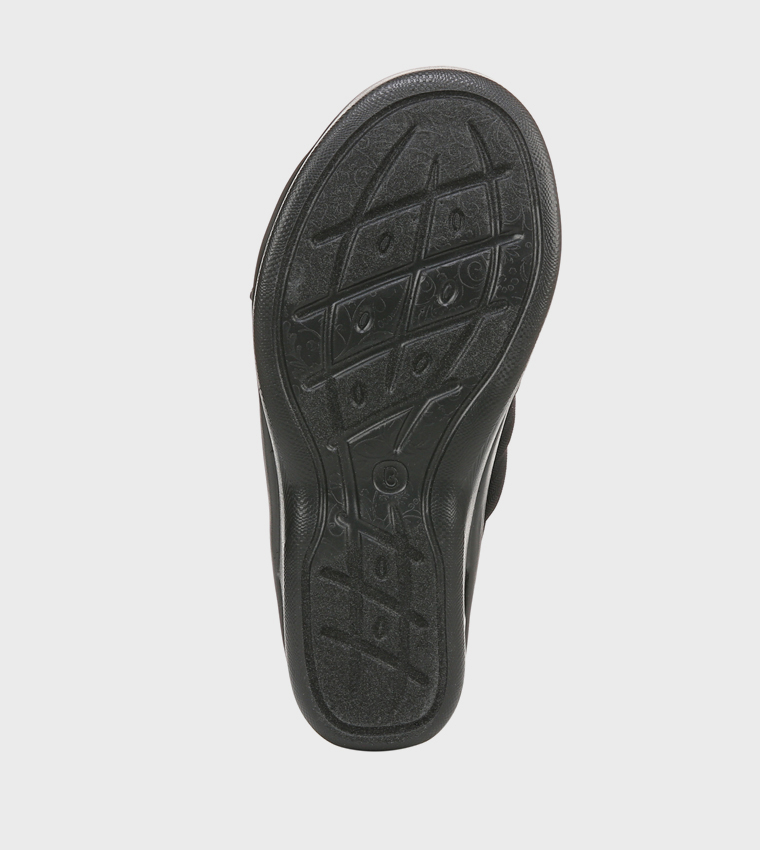 SERENADE SLIDE Peep Toe Wedge Sandals