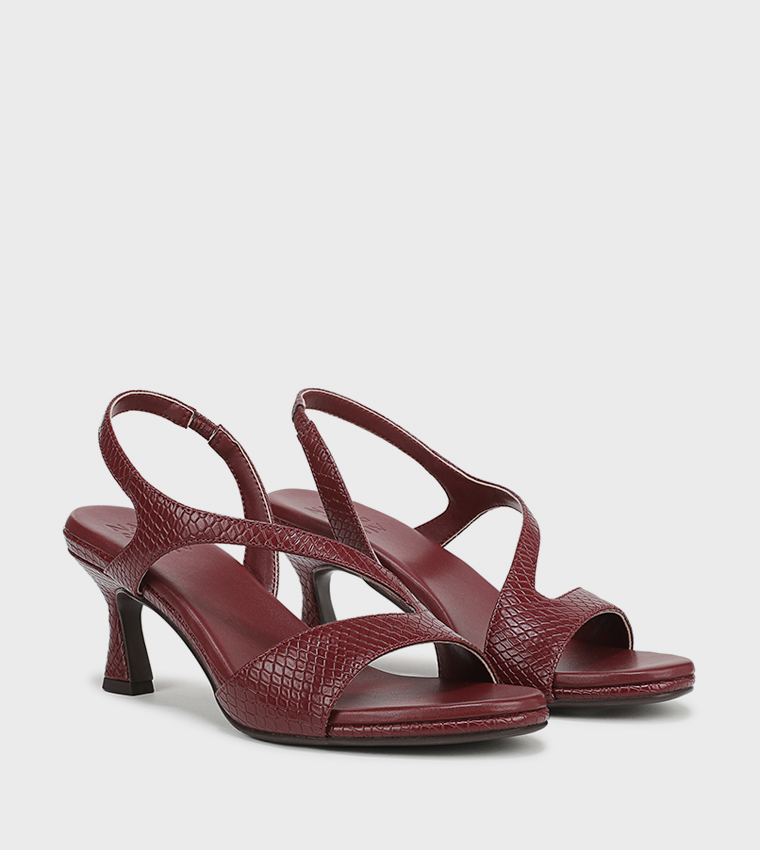 JORIANA Textured Heel Sandals
