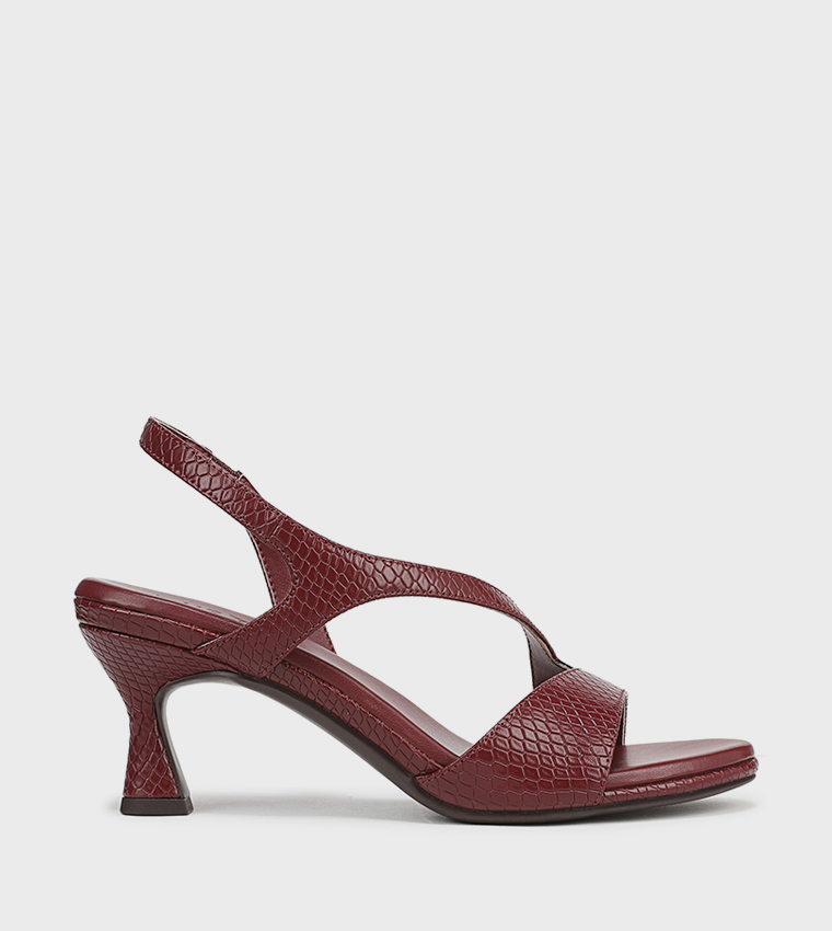 JORIANA Textured Heel Sandals