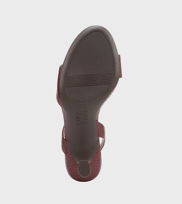 JORIANA Textured Heel Sandals