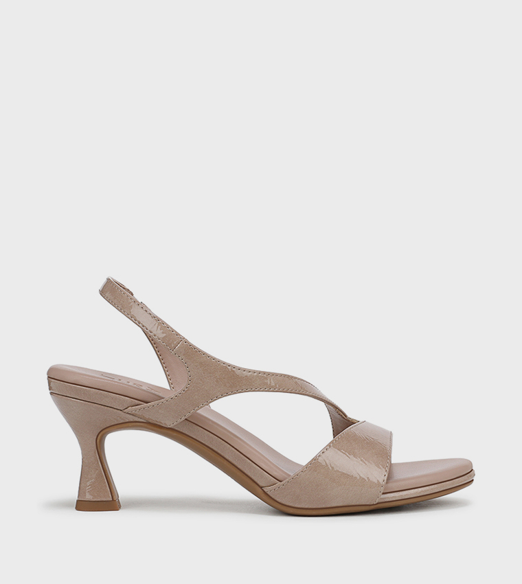 JORIANA Textured Heel Sandals