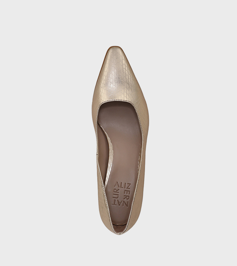 TYLAN Textured Pointed Toe Pumps