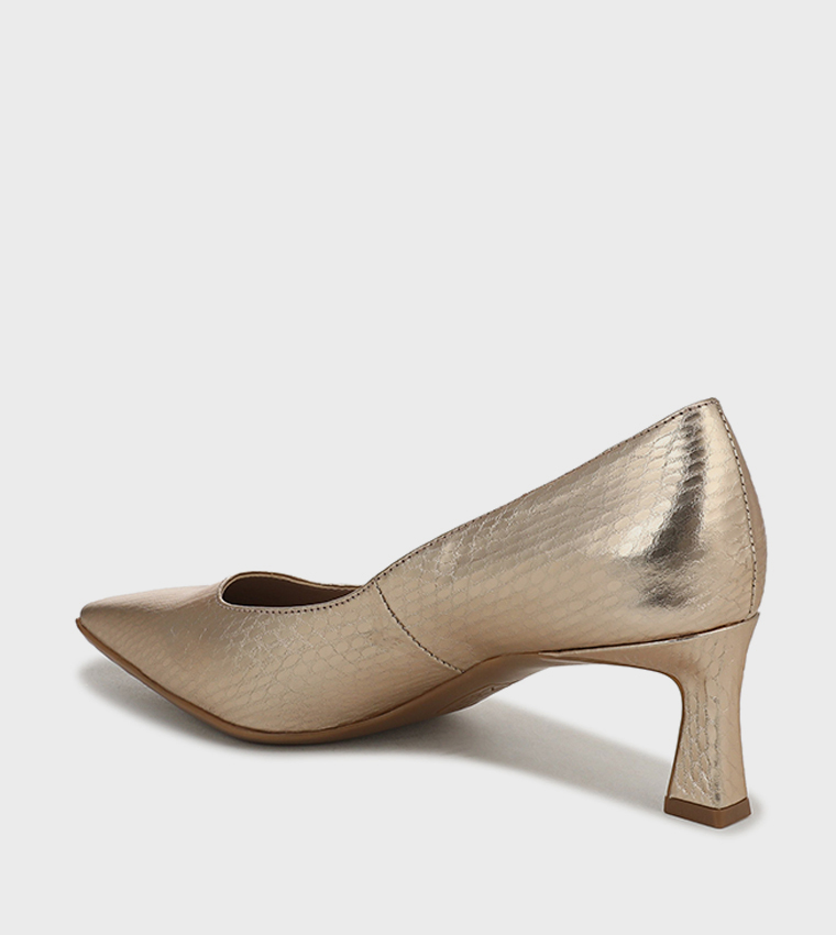TYLAN Textured Pointed Toe Pumps