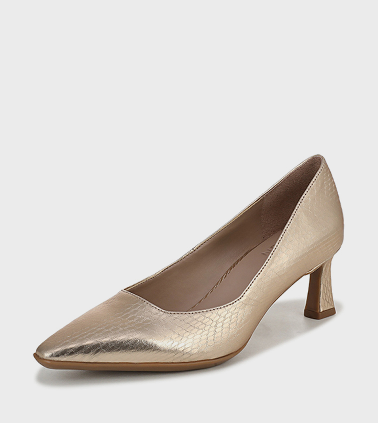 TYLAN Textured Pointed Toe Pumps