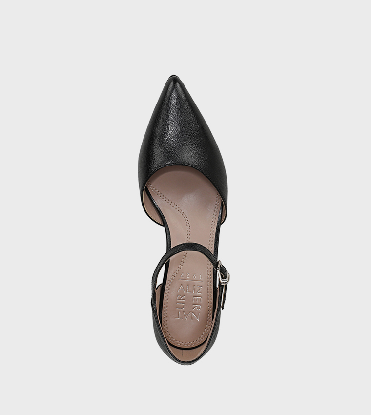 MADDOX Ankle Strap Block Heel Pumps
