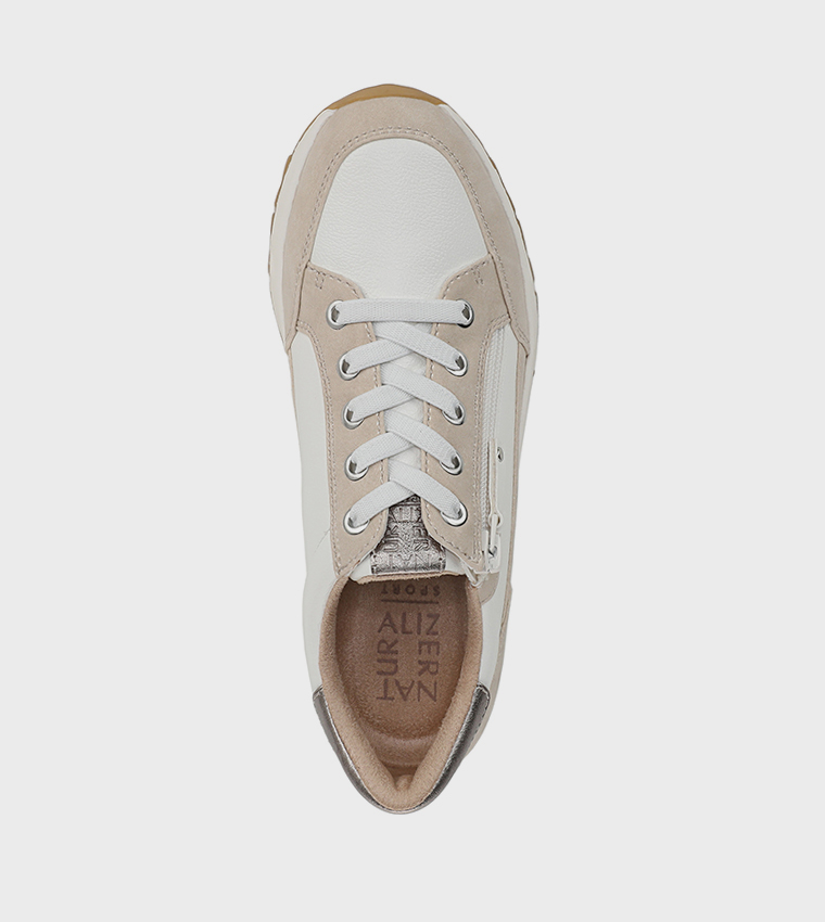 JACE Round Toe Lace-Up Sneakers