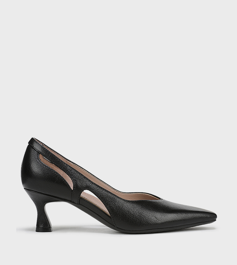 GRACIEAW Textured Pointed Toe Pumps