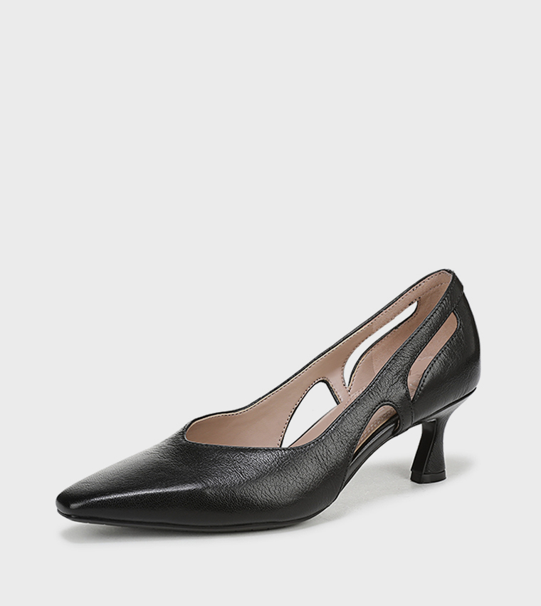 GRACIEAW Textured Pointed Toe Pumps