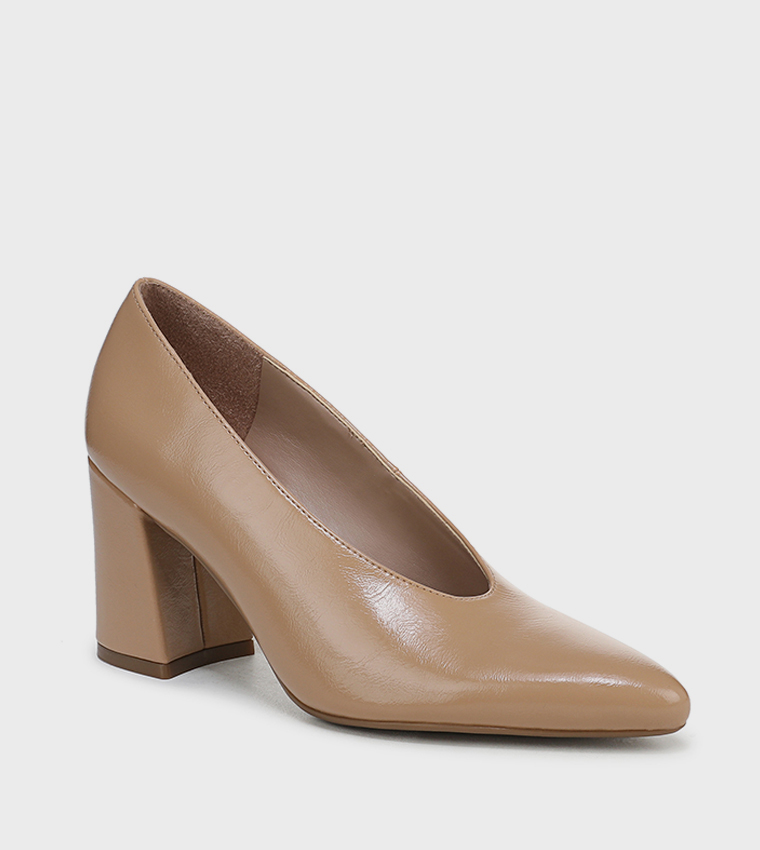 PERRY Pointed Toe Block Heel Pumps