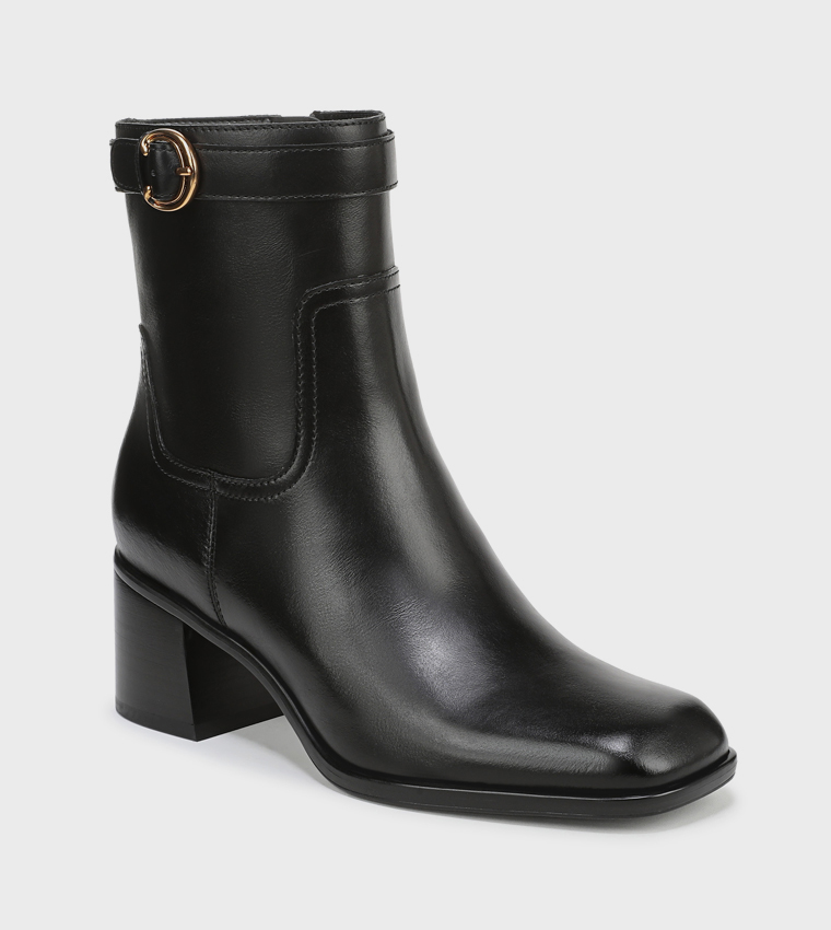 ICY Block Heel Ankle Boots