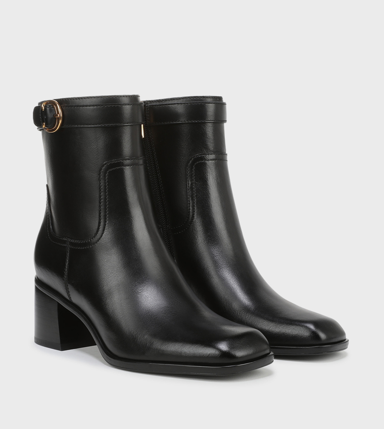 ICY Block Heel Ankle Boots