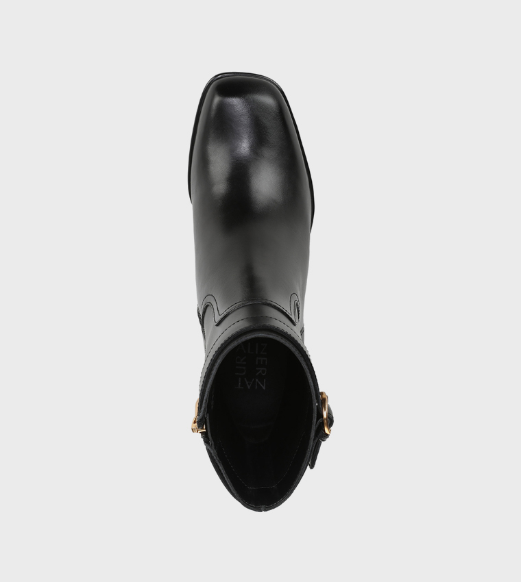 ICY Block Heel Ankle Boots