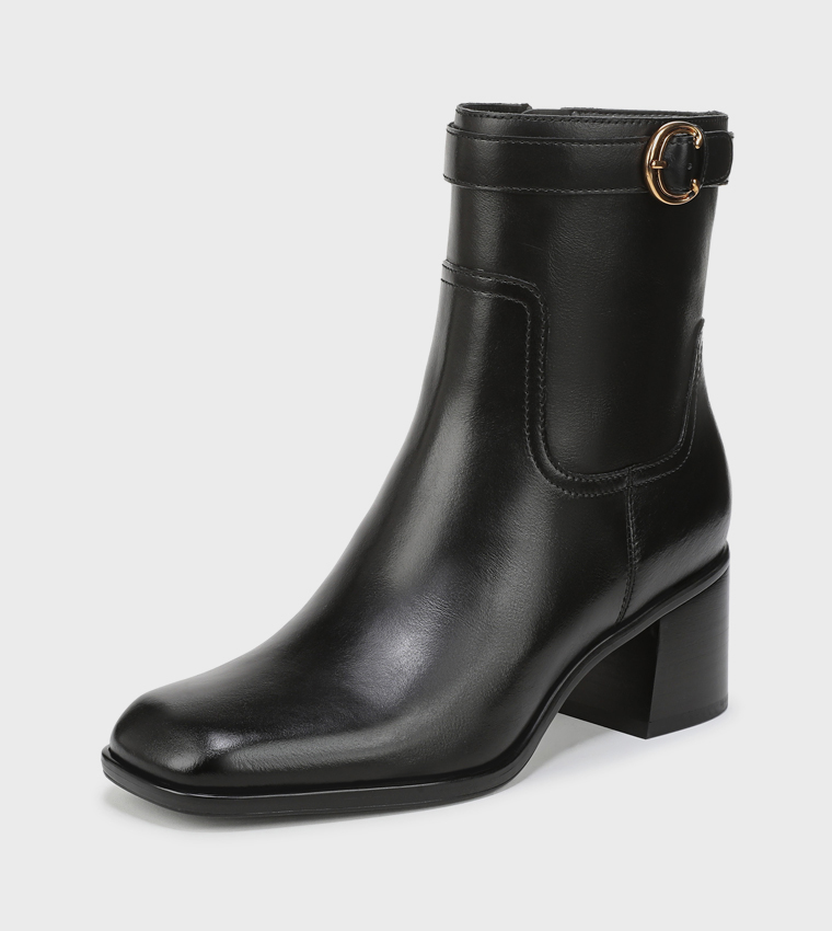 ICY Block Heel Ankle Boots