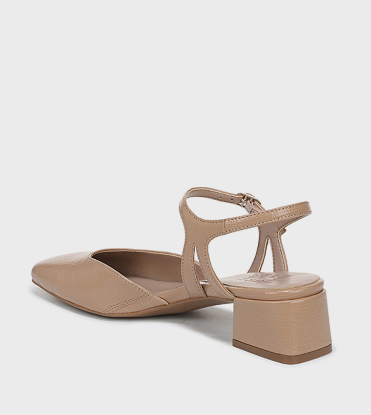 HATTIE Square Toe Block Heel Pumps