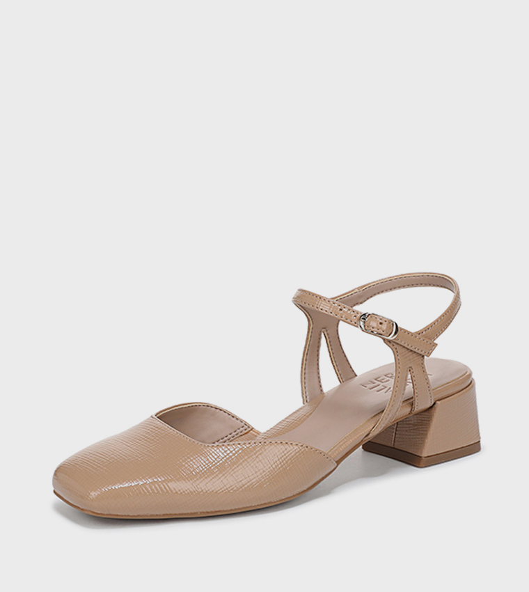 HATTIE Square Toe Block Heel Pumps