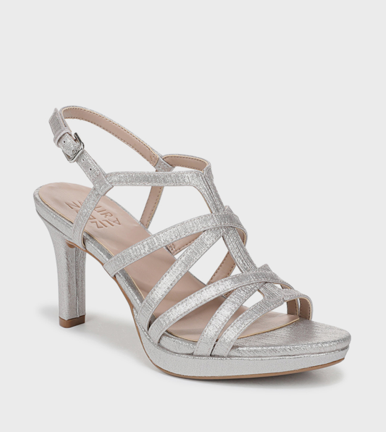 NABAYLOR Textured Heeled Sandals